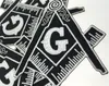 Vendita calda! Bussola massonica Patch Ricamata Iron-On Abbigliamento Massone Lodge Emblem Mason G Badge Cucire su qualsiasi indumento Spedizione gratuita