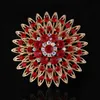 Coquelicot Broche Bouquet De Fleurs Rouge Jeweled Pin Broche Kit Bleu Violet Vert Marron Rose Blanc Cristal Rond Camée Beaucoup De Couleurs DHL gratuit