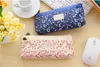 New Fashion Small floral pattern multilayer fashion double zipper pencil case stationery bags Pouch Makeup Kit Free shipping