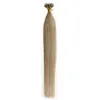 16 '' - 22''Straight Remy Nano Anneau Anneau Extensions de Cheveux Humains avec Nano Anneaux 1g / s 100s # 27 Blond Foncé Couleur