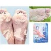 ROLANJONA feet mask Milk and Bamboo Vinegar Feet Mask Feet care Foot mask Foot skin Peeling Exfoliating