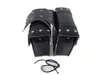 2 x borse da sella per motociclisti universali Accessori per moto a destra Accessori per moto in pelle nera Colore 4547416