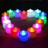 Nattljus Led Tealights Home Ljus Batteri Operated Flameless Tealight Votive Style Romantic Date, Multi Color Light