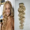 # 613 Bleach blonde Braziliaanse Body Wave, Onverwerkte Virgin Braziliaanse Haar Weeft 1pcs No Shedding, Tangle Free, Queen Weave Beauty