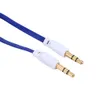 20 pçs / lote jack 3.5 cabo de áudio Macho para Macho 1 M de Áudio Estéreo Do Carro Auxiliar AUX cabo de MP3 Telefones Celulares Fone de Ouvido Fone De Ouvido 3.5 Jack cabo Quente