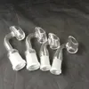 100% real Glass Banger Degrees Thick Domeless Grinding Mouth Thick Wall Nail Domeless Thick Male Female 14mm 18mm Banger Nai