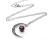 Nouveau cristal de lave-roche Collier Perles Pierre Lune pendentif en forme de colliers aromathérapie Huile Essentielle Diffuseur de cou Bijoux