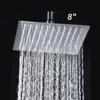 square chrome shower head