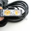 Amber White 16 in 1 32 LED + Strobe Controller kit 8 modes Car 32Led Flash 12V Auto Led fog Warn light DRL Strobe Police Lamp