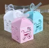 Laser Cut Baby Carriage Favor Box Bomboniere Gift Candy Boxes Baby Shower Party Decoration