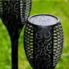 LED Solar Garden Flame Torch Light Flicker Candle Solar Powered IP65 Waterproof Hanging Decorative Lamp For Outdoor Pathes