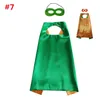 Cape et masque double face de couleur pure avec 2 couleurs différentes 7070 cm Capes pour enfants Noël Halloween Cosplay Prop Costumes5881277