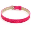 wholesale 100pcs 8mm PU Leather Sparkly wristband bracelet fit for 8mm slide charms & letters DIY charms