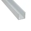 100X1 M ensembles/lot bande lumineuse LED profilée en aluminium montée en Surface et barre en aluminium LED de type carré pour appliques au sol ou murales