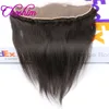 Choshim Kulak Dantel Ön 3or4 Demetleri ile Brezilyalı Remy Saç 13 * 4 Üst Dantel Frontal Hairline Dantel Frontal Bebek Saç ile 10A