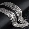 Man kvinna Halsband 925 silverplätering 2mm sidledskedja Halsband 16 tum/18 tum/20 tum/22 tum/24 tum/26 tum/28 tum/30 tum