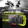 S908 GPS Smart Armband IP68 Waterproof SmartBandheart Rate Monitor Fitness Tracker Sport Bluetooth Wristband för Android IOS7544347