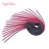 Softex Crochet Twist Hooks Dreads Faux Locs Syntetyczny Oplatający Włosy Szydełko Warkocze Włosy Marley Twist Hair Extensions Boże Narodzenie Preloop Ombre