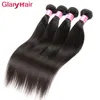Glary Products Vison Brésilien Cheveux Bundles Vierge Droite Cheveux Humains Weave Bundles Pas Cher Remy Extensions de Cheveux Machine Double Trames 4pcs / lot