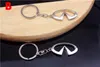 For INFINITI Car Logo Keychain Key Rings Auto Key Parts Holder Car Emblem Styling For Infiniti Q50 FX35 FX FX37 G37 G35 Keyring4459714