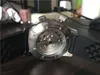 2017 Herren Sport Watch Top -Qualität mechanische Automatik Uhren Edelstahl Armbandwatch White Dial Gummi -Gurt 073