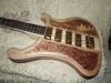 Custom 4003 Bass 4 String Bass Guitar Houten Handleiding Sculptuur Elektrische Baarskleurige Gouden Picks Made in China Gratis verzending