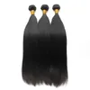 10 Bundles / lot Fabrik Großhandel Weiche Brasilianische Gerade Haar Weaves 100 Remy Haarverlängerung 1B Natürliche Schwarze Volle Peruanische Jungfrau-haar
