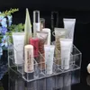 Hurtownie 7 sztuk 24 Trapezoid Clear Makeup Cosmetic Organizer Storage Lipstick Holder Case Stand Drop Darmowa Wysyłka