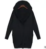 Hoodie Artı Boyutu Gevşek Ceketler Kadın Moda Rahat Ceket Uzun Kollu Tişörtü Sıcak Bluzlar Kazak Dış Giyim Jumper Kadın Giyim B3520