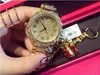 Edycja limitowana!! Kobiety Rhinestone Zegarki Lady Dress Women Watch Diamond Top Marka Luksusowy Bransoletka Zegarek Panie Kryształowe Zegary Kwarcowe