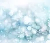 Açık Mavi Polka Dots Arka Köpüklü Işık Kar Taneleri Kış Tatil Aile Çocuk Noel Backdrop Glitter Fotoğraf Arka Planında 8x8ft