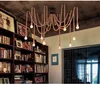 E27 corde Drop Edison ampoules Vintage filet Chandeliers de plafond Pendentif Creative Bar Lampe DIY Cafe Fairy Lights Weave Fil