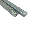 100 x 1m uppsättningar / parti 45 graders hörn LED aluminiumprofil och LED-extruderingsprofil Rensa lins för tak eller vägglampa