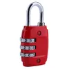 Zink-Legierung Sicherheit 3 ​​Kombination Reise-Koffer Gepäck Code Lock Padlock