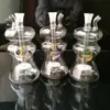 Alien Färgad Sandkärna Hookah Glas Bongs Tillbehör, Glas Rökpipor Färgrik Mini Multi-Färger Handrör Bästa Sked Glasrör