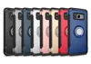 Armadura TPU + PC + suporte de anel de Metal case capa do carro ímã de sucção bainha para iphone 8 6 6 s plus 7 7 8 plus galaxy s8 s8 além de s7 s7 borda 200