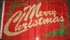 Buon Natale Vischio Lettering Flag 3ft x 5ft Banner in poliestere Flying 150 * 90cm Bandiera personalizzata all'aperto