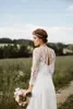 Romantic Country Beach Wedding Dresses Simple Elegant Sweetheart Floor Length Inexpensive Bridal Gowns with Removable Exquisite Lace Jacket