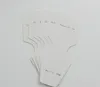 200 Adet beyaz diy kartları boş kolye kartları yüksek kaliteli kağıt takı ambalaj Bileklik Bileklik ekran kolye standı etiketleri asmak