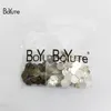 BoYuTe 100Pcs 12MM Cabochon Base Setting Hair Rope Clasp Clips Bezel Tray Diy Jewelry Findings Components