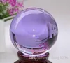 60mm Amethyst Magic Crystal Healing Ball Sphere With Crystal Stand Decor3003517