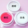 Mest populära Rosa Vit Klar Transparent 3 färgalternativ UV Gel Builder Nail Art Tips Gel Nail Manicure Extension