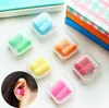 New Sale Foam Sponge Earplugs Great for travelling & sleeping reduce noise Ear plug randomly color drop shipping