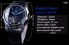 Zwycięzca Blue Hand Design Przezroczysty Szkielet Mały Dial Wyświetlacz Męskie Zegarki Top Marka Luksusowe Automatyczne Zegarki Mody
