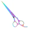 70Inch Purple Dragon Professional Pet Grooming Scissors Set Dog Cutting Scissors Thinning Scissors Curved Shears Pet Supplies 4531284