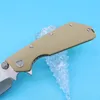 R5301 Flipper Knife D2 Satin Drop Point Blade G10 Handle Ball Bearing Fast Open Pocket Folding knives Outdoor Survival Tactical Gear 3 Handle Colors