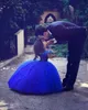 Royal Blue Cinderella Prom Kleider Ballklei