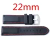 Оптово-новое прута 22 мм спортивные часы Band Band черные силиконовые наручные часы ремешка из нержавеющей стали пряжки часы аксессуар