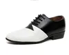 New Brand Handsome Men Leather Flats Oxford Shoes White Men Wedding Shoes Pointed Toe Male Business Dress Shoes