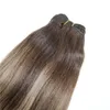 #4 #18 Human Hair Weave Bundle Brazilian Virgin Human Hair Wefts Ombre Balayage Highlights Dye Color